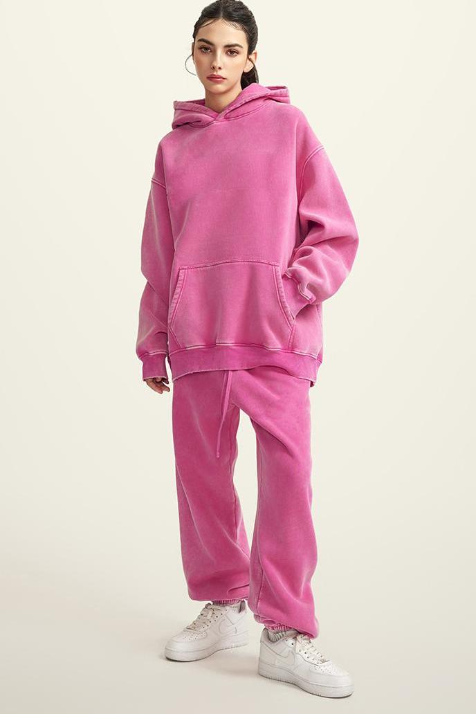 Pigment Dyed Fleece Hoodie