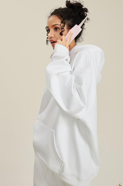 445G Solid Basic Hoodie