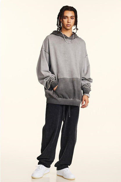 100% Cotton 380GSM Gradient Washed Hoodie