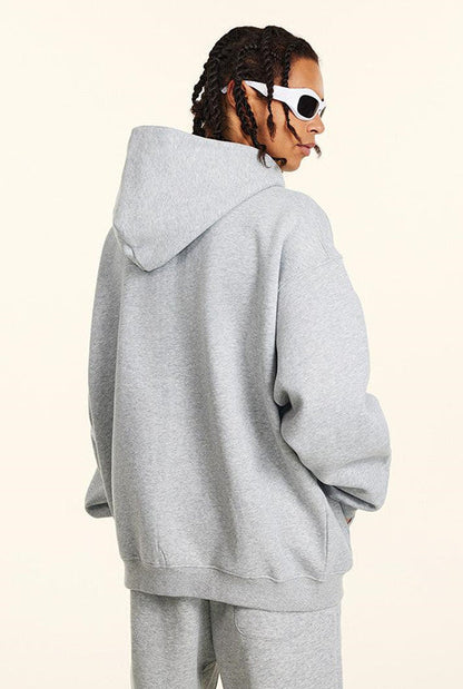 345GSM Fleece Solid Color Zipper Jacket