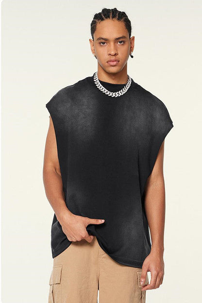 310GSM?Sun Fade Vintage Muscle Tee