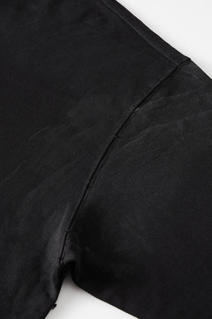 Washed Distressed Cotton Crew