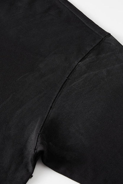 Washed Distressed Cotton Crew