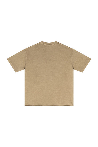 275GSM Pigment Dyed Distressed Tee
