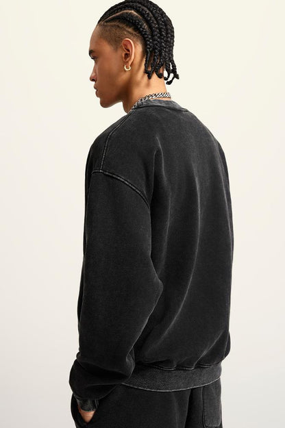 355G Washed Fleece Crew