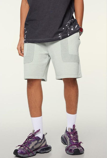 350GSM Washed Patchwork Short
