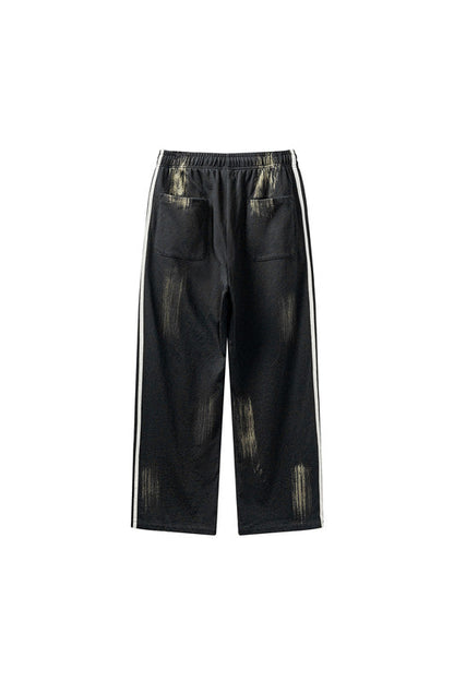 380GSM Brush Dyed Stripe Side Sweatpants