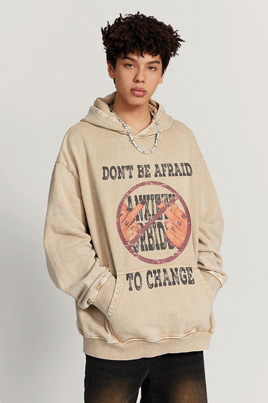 420GSM Digital Printed Pigment Dyed Hoodie