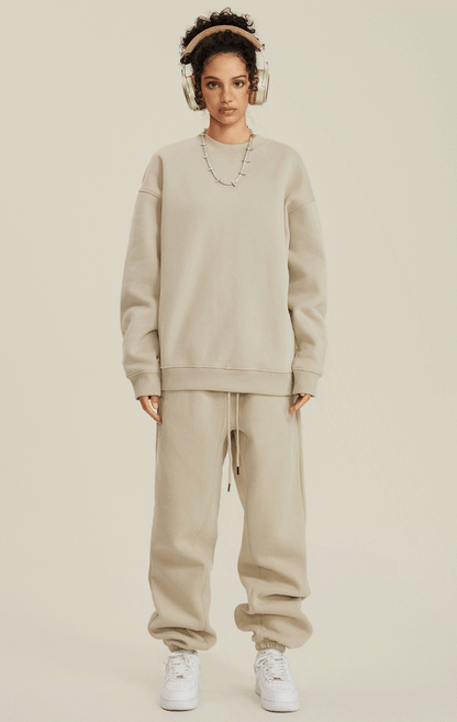 345G Fleece Solid Sweatpants