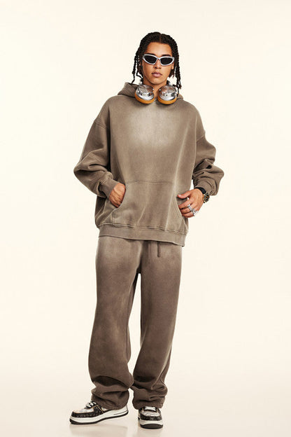 332GSM Gradient Sprayed Fleece Sweatpants