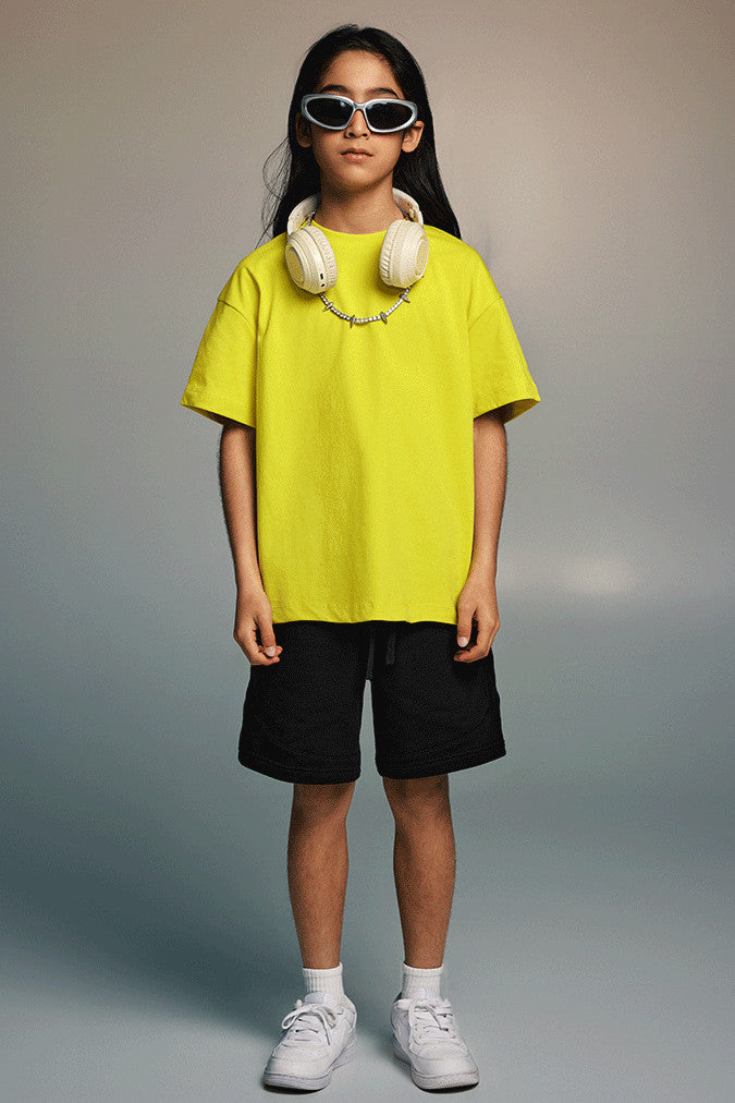 Kids 380GSM Stripe Side Short
