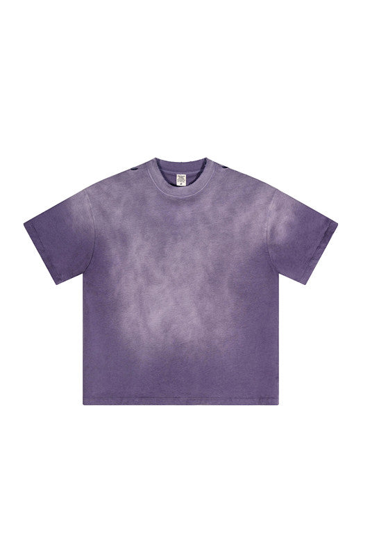 250GSM Distressed Washed Sun Fade Tee