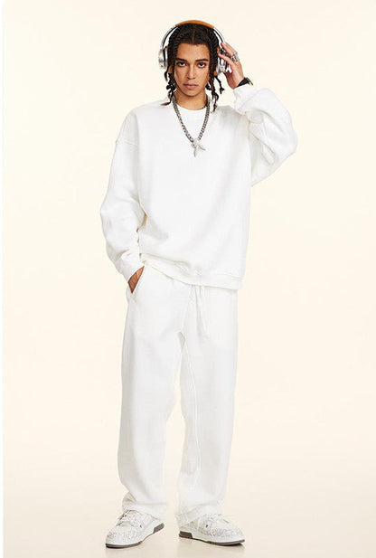 345GSM Fleece Solid Color Crew