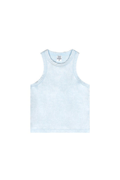 235GSM Washed Out Crop Vest