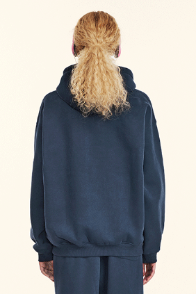 345GSM Fleece Solid Oversized Hoodie