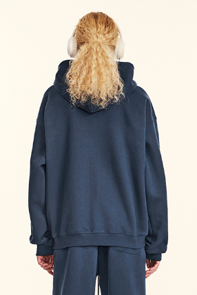 345GSM Fleece Solid Color Zipper Jacket