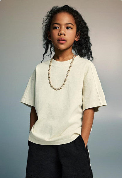 Kids 250G Side Stripe Washed Tee