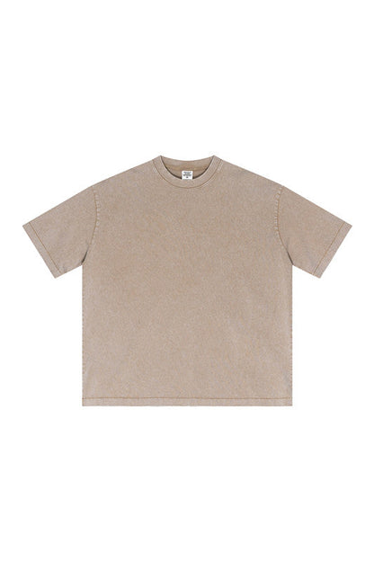 285GSM Pigment Dyed Washed Tee