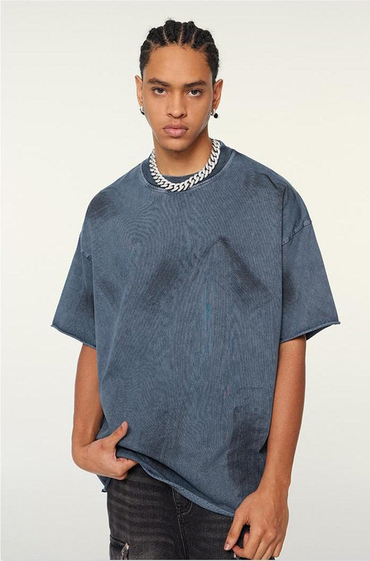 310GSM Brush Dyed Washed?Tee
