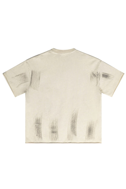 310GSM Brush Dyed Washed?Tee