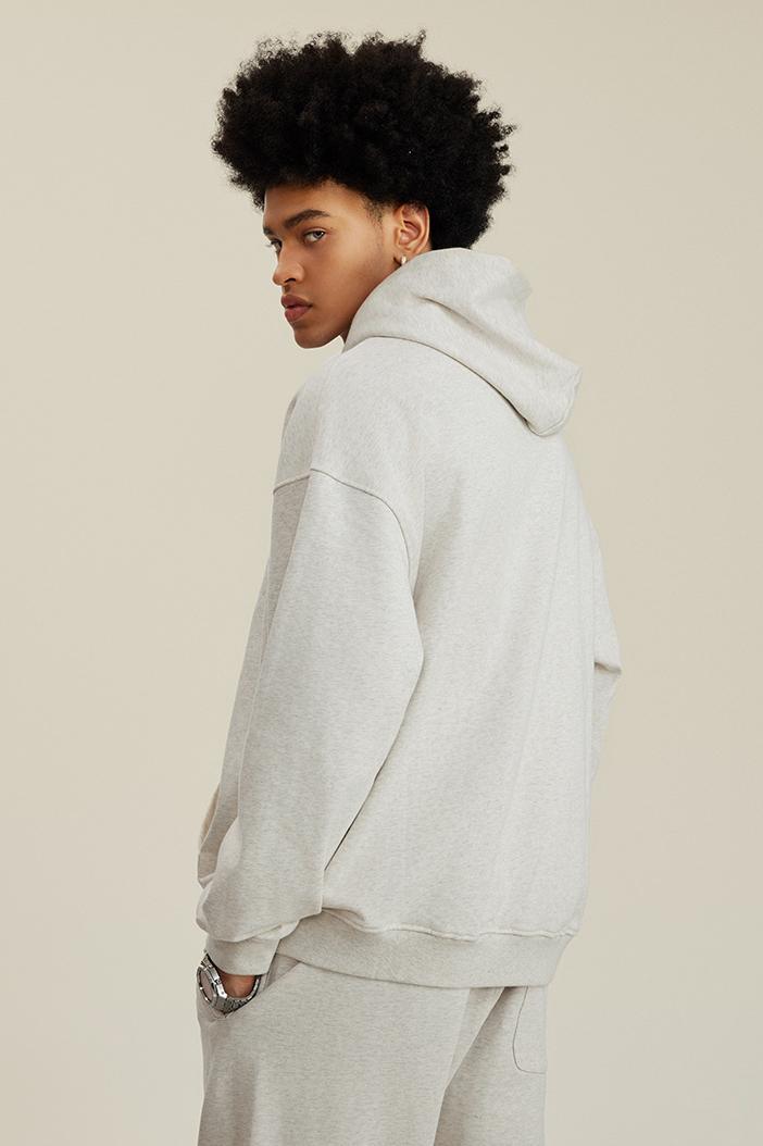 445G Solid Basic Hoodie
