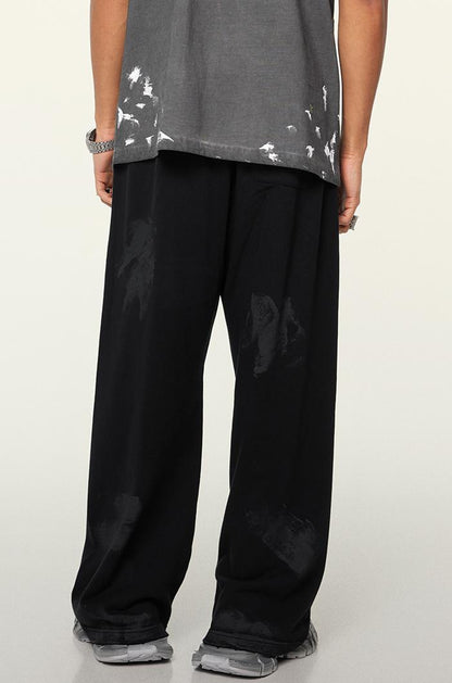 380GSM Brush Dyed Washed Sweatpants