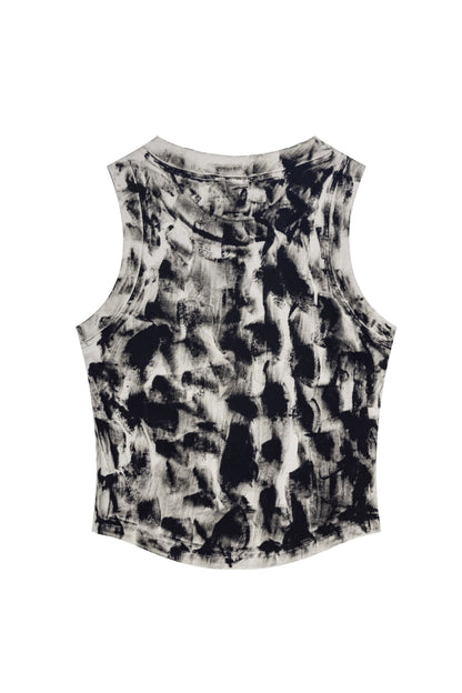 235GSM Brush Dyed Distressed?Vest