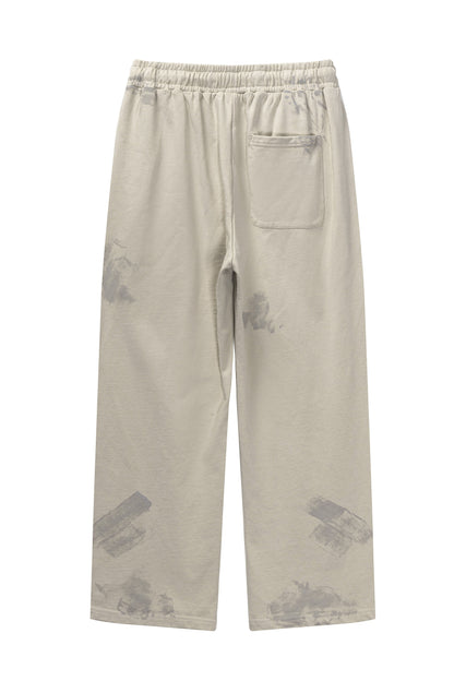 380GSM Brush Dyed Washed Sweatpants