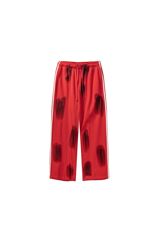 380GSM Brush Dyed Stripe Side Sweatpants
