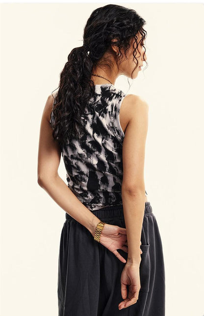 235GSM Brush Dyed Distressed?Vest