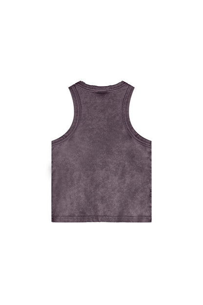 235GSM Washed Out Crop Vest