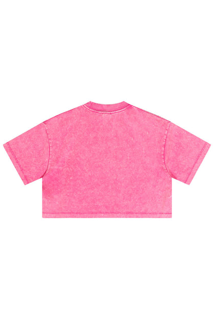 235GSM Pigment Dyed Crop Tee
