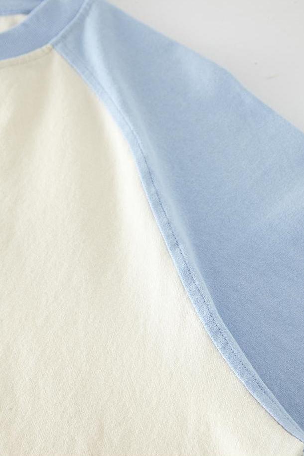 Kids Contrast Sleeve Crew
