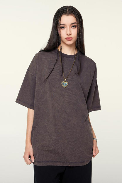 230GSM Distressed Washed Coolness Tee
