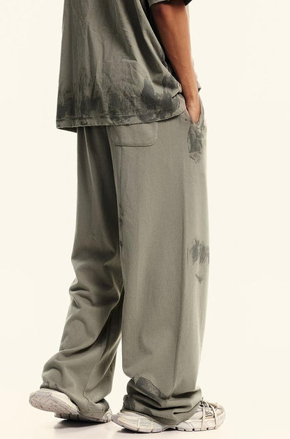 380GSM Brush Dyed Washed Sweatpants