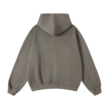 355G Washed Fleece Hoodie
