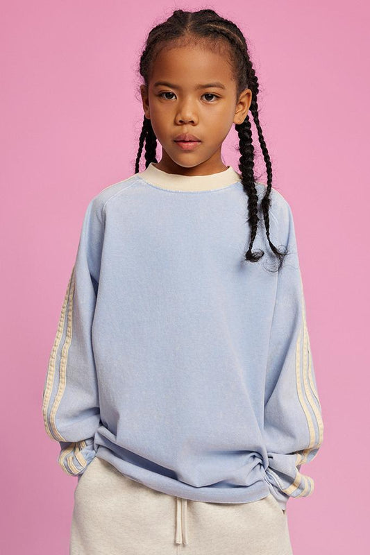 Kids Washed Stripe Crew