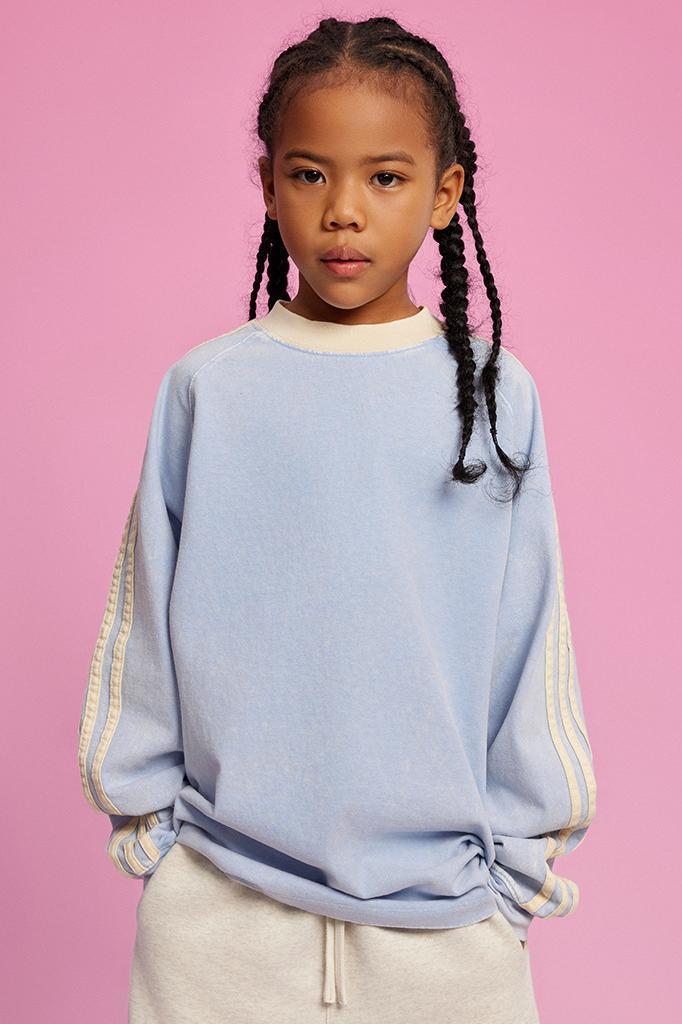 Kids Washed Stripe Crew