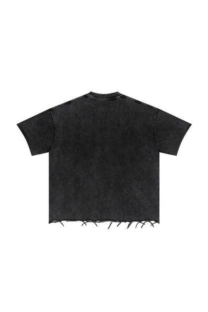 310GSM Pigment Dyed Distressed Tee