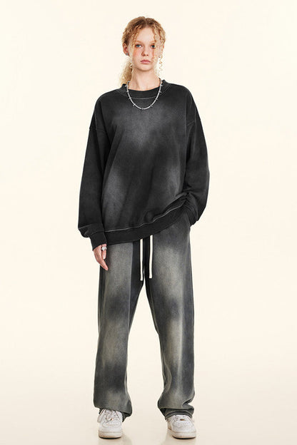 332GSM Spray Washed Fleece Crew