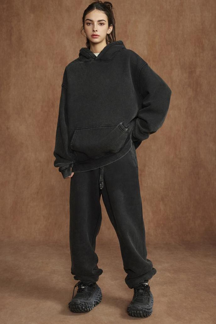 Pigment Dyed Fleece Hoodie