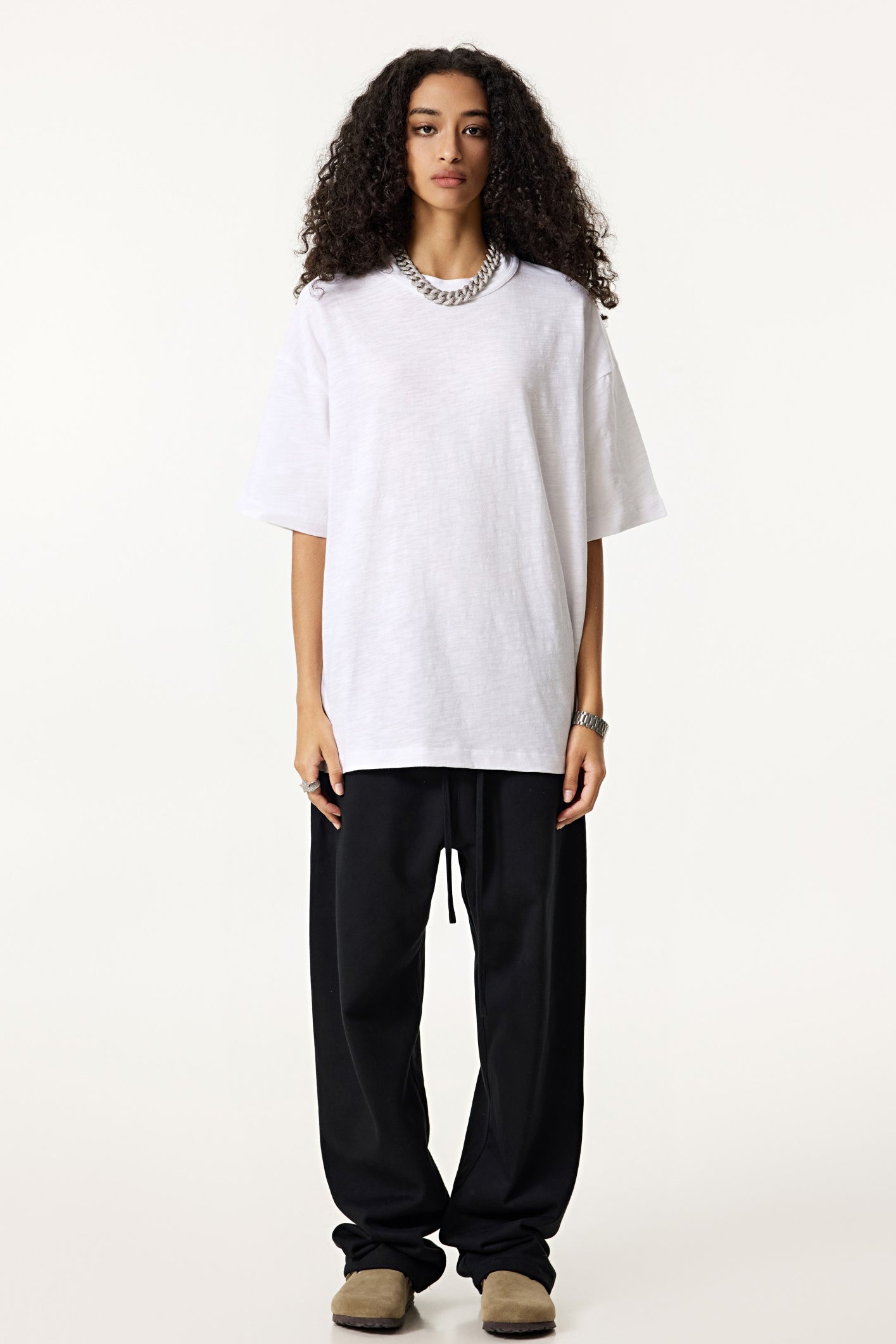 Slub Cotton 190GSM Solid Color Tee