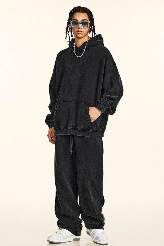 332GSM Pigment Dyed Washed Sweatpants