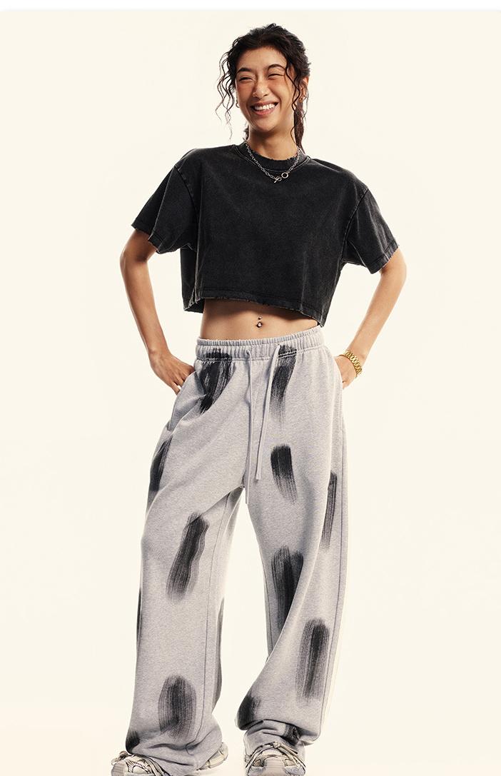 230GSM Stone Washed Crop Tee