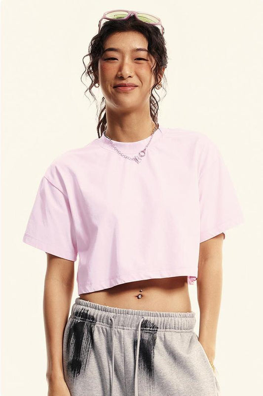 235GSM Pigment Dyed Crop Tee