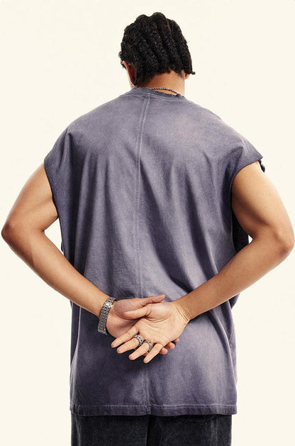 250GSM Washed Out Gradient Muscle Tee