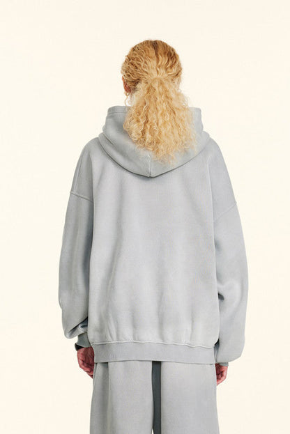 332GSM Gradient Sprayed Fleece Hoodie