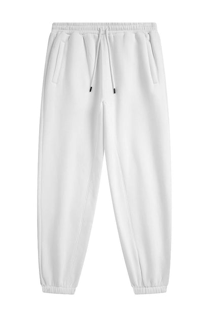 345G Fleece Solid Sweatpants