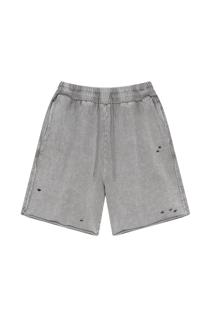 310GSM Pigment Dyed Distressed Washed Short