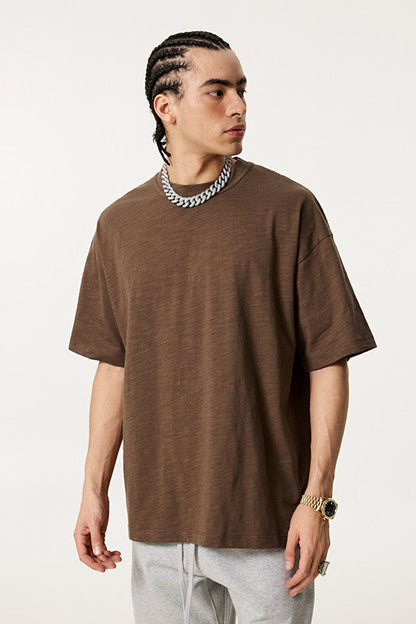 Slub Cotton 190GSM Solid Color Tee